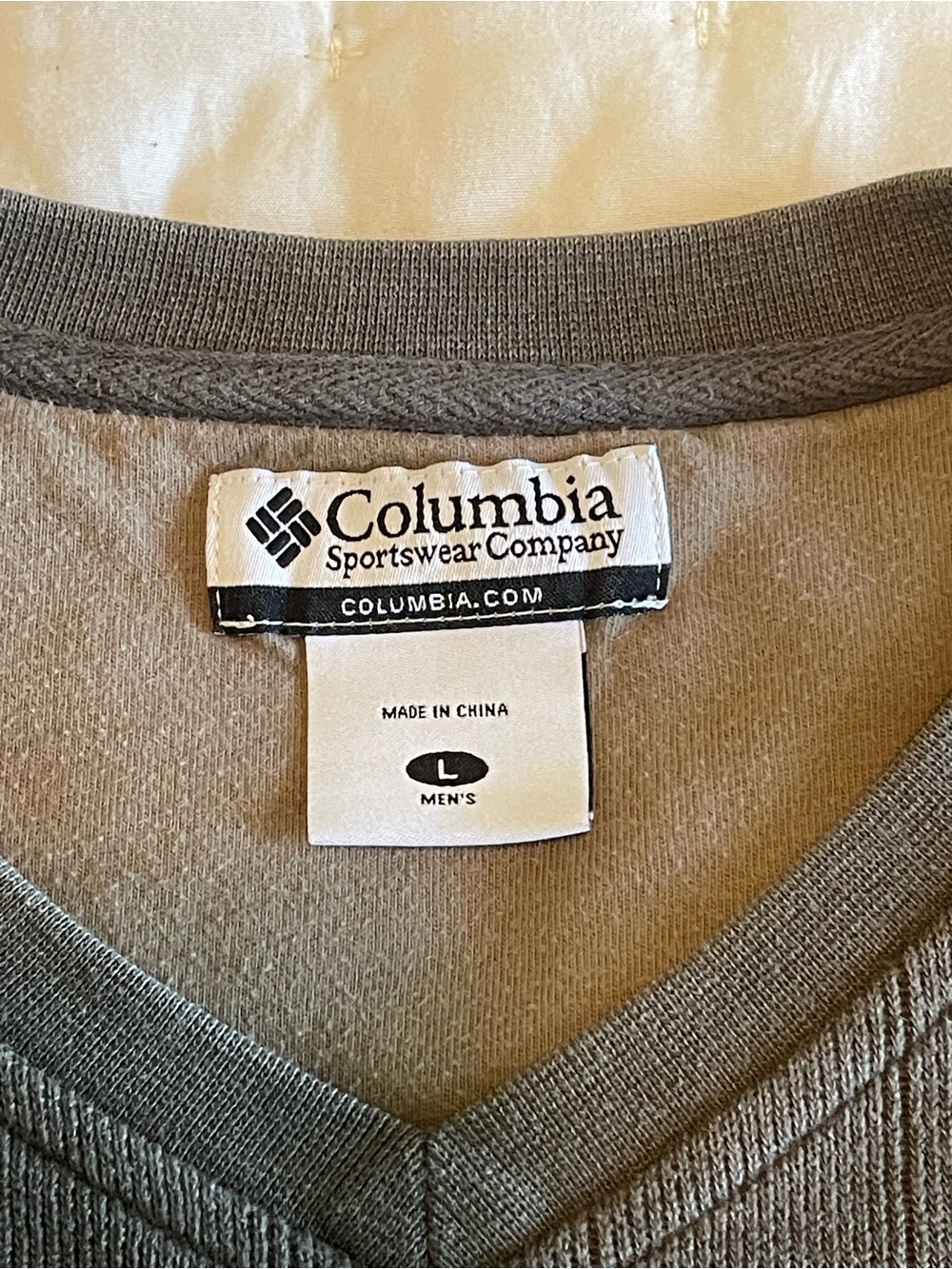 Men's Columbia Heavyweight Long Sleeve Shirt Size L - Thick Cotton Excellent - Picture 6 of 12